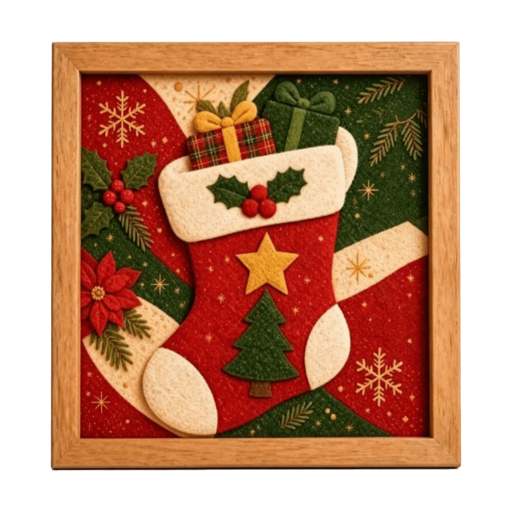 Embroidery Xmas Kits - Набор для творчества ручной работы: Рождественский