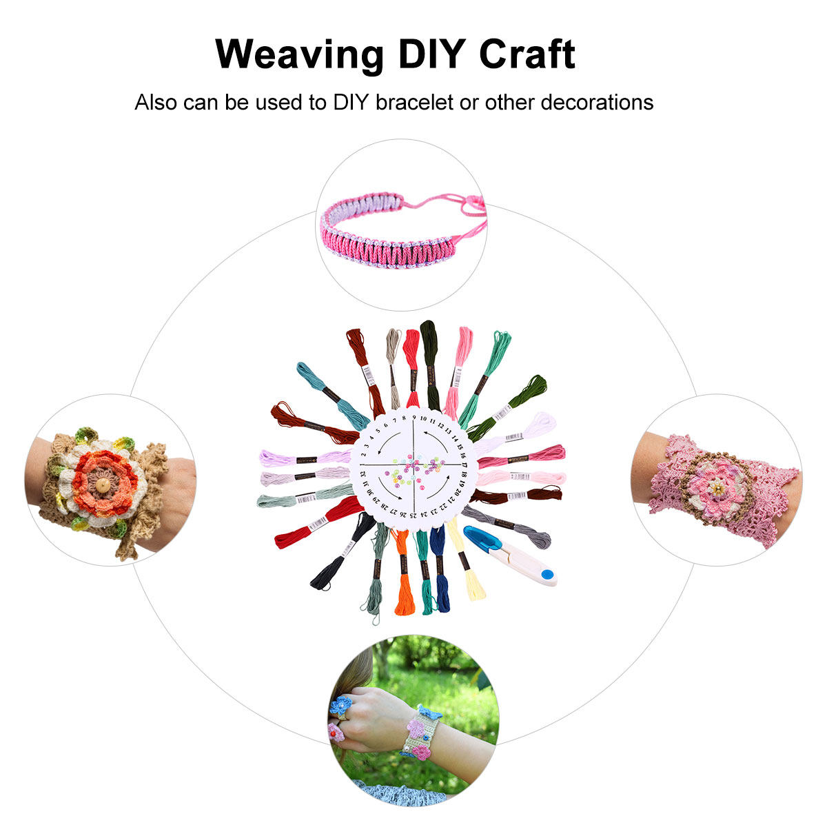 Embroidery Bracelet - Набор для изготовления браслетов дружбы: круглый
