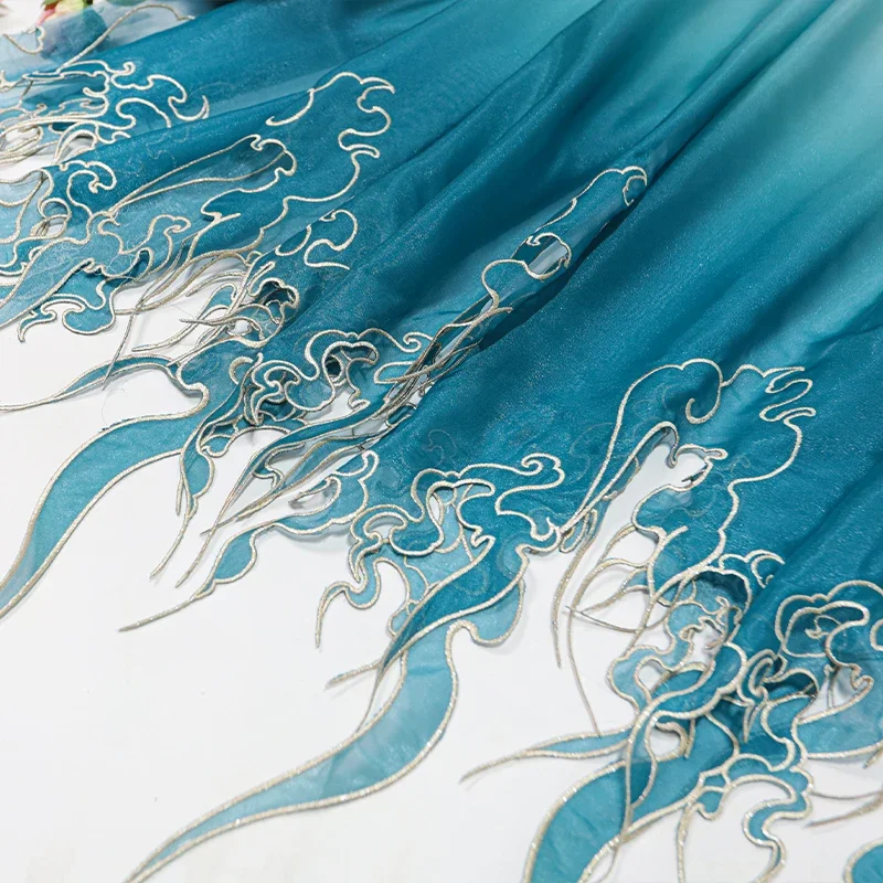 Embroidery Fabric - Ткань с вышивкой в китайском стиле,