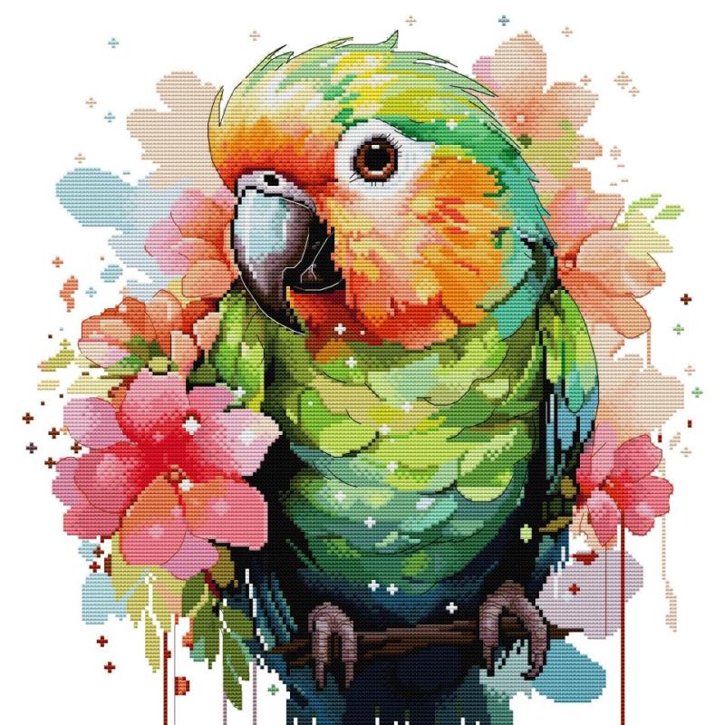 Embroidery X Pattern - Набор для вышивки крестиком с птичьими