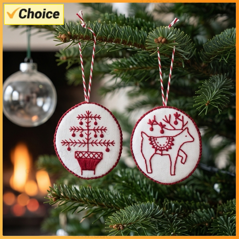 Embroidery Xmas Kits - Набор для рождественской вышивки с инструментами,