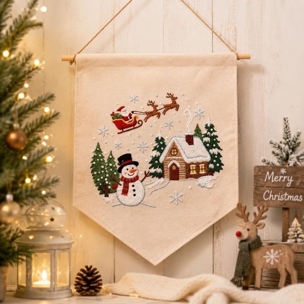 Embroidery Xmas Kits - Набор для вышивания ручной работы на