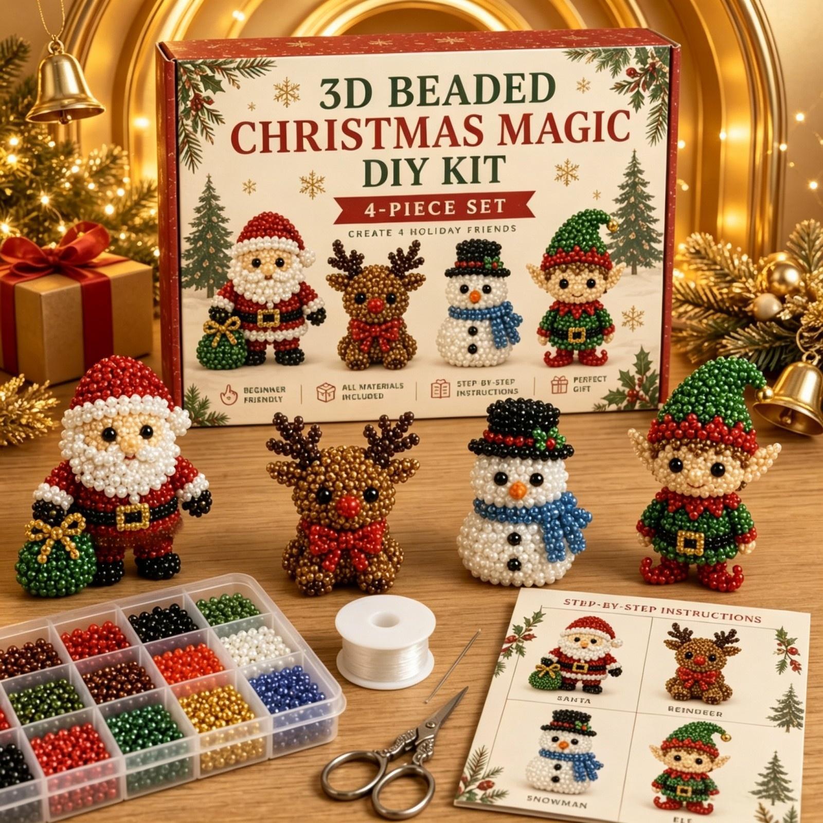 Embroidery Xmas Kits - Набор для алмазной вышивки «3D Жемчужный