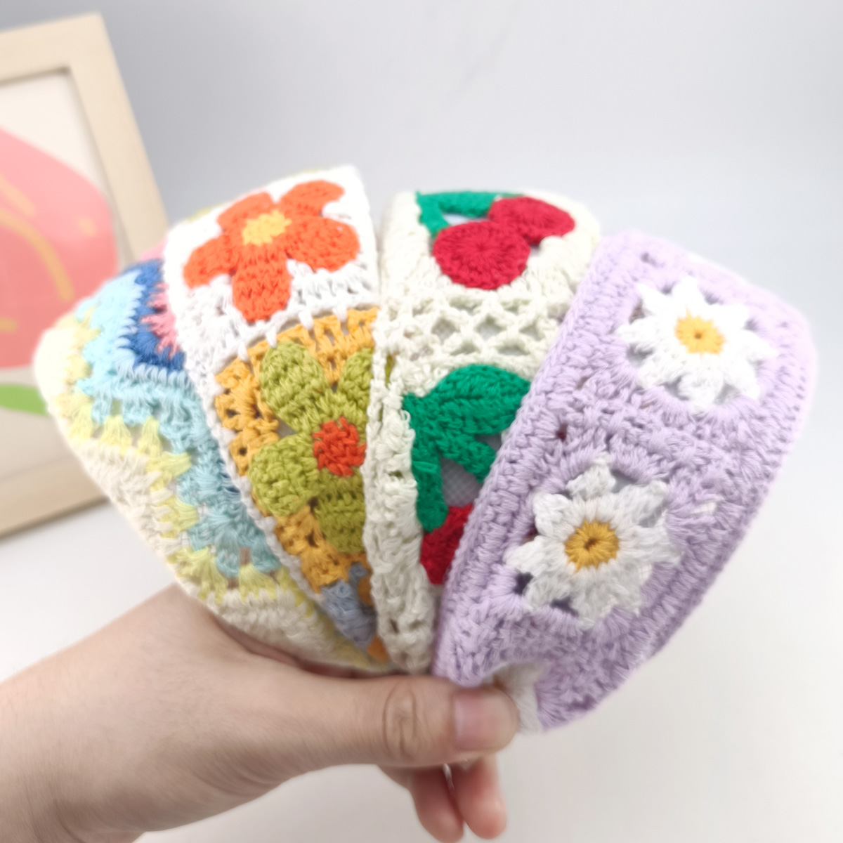 Embroidery Ring - Обручи для волос с милой цветочной