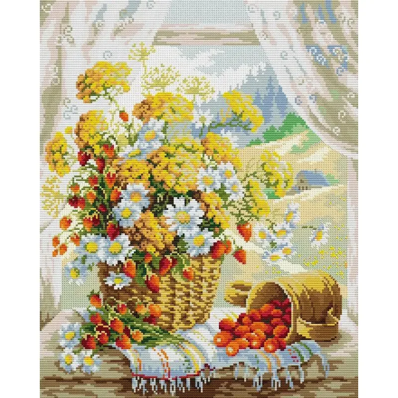 Цветочная корзина на подоконни – обзор и цена Embroidery X Pattern