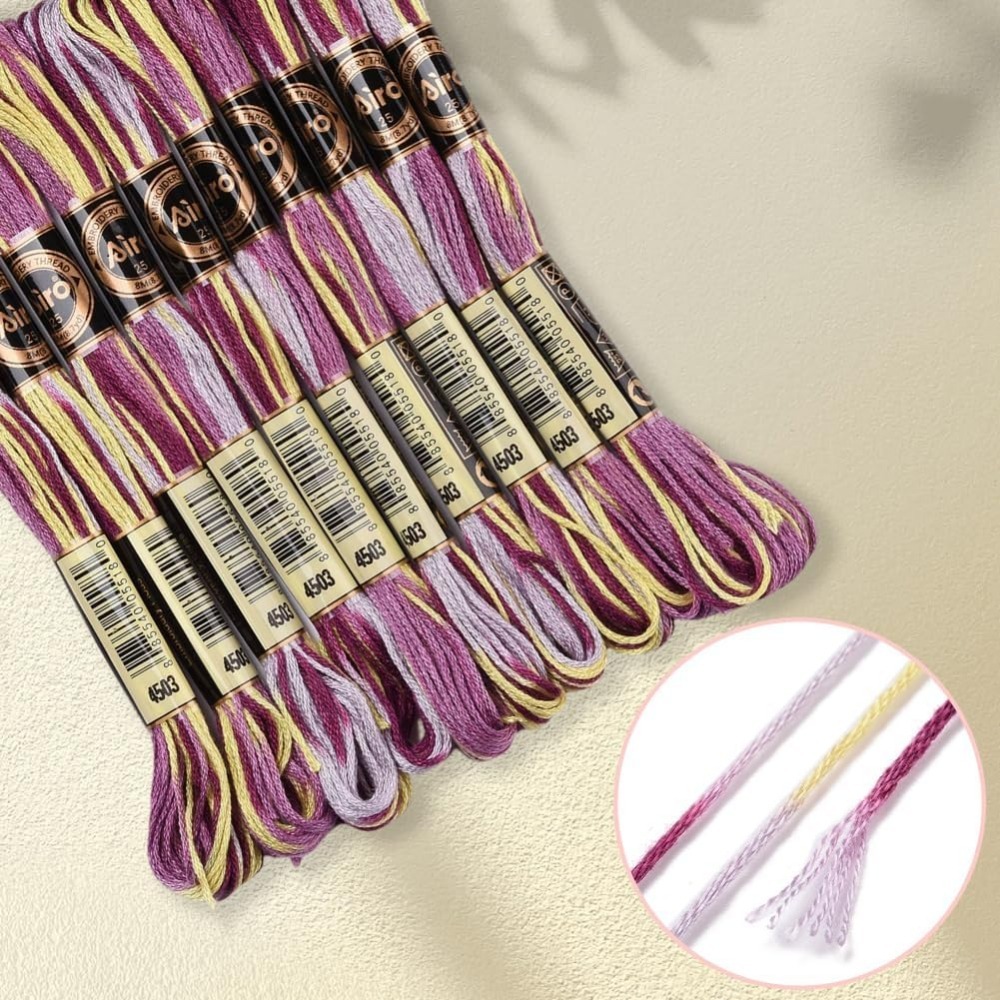 6-прядная фиолетовая разноцвет – обзор и цена Embroidery Bracelet