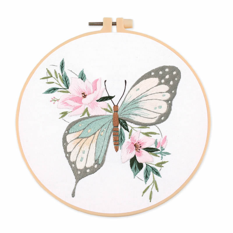1 шт. Набор для вышивки бабочк – обзор и цена Embroidery Fabric