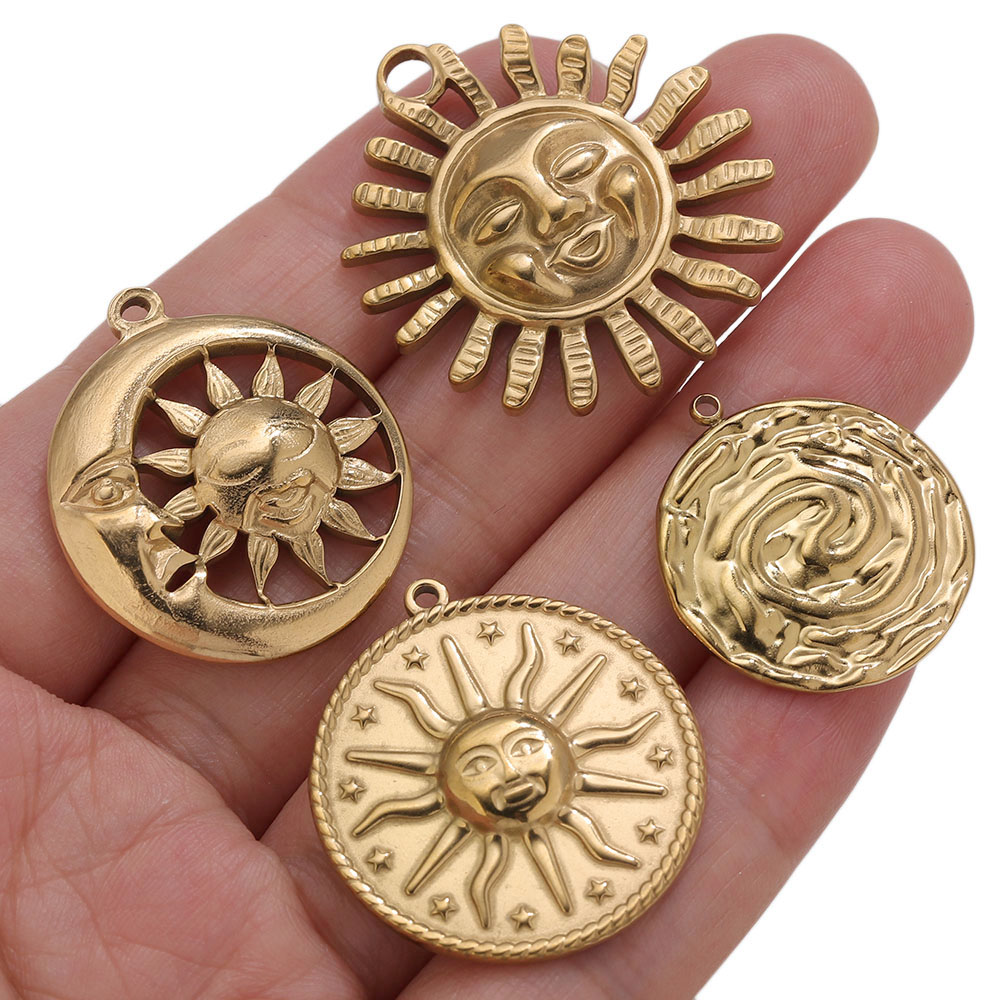 5 шт. Золотые подвески PVD из  – обзор и цена Embroidery Gold
