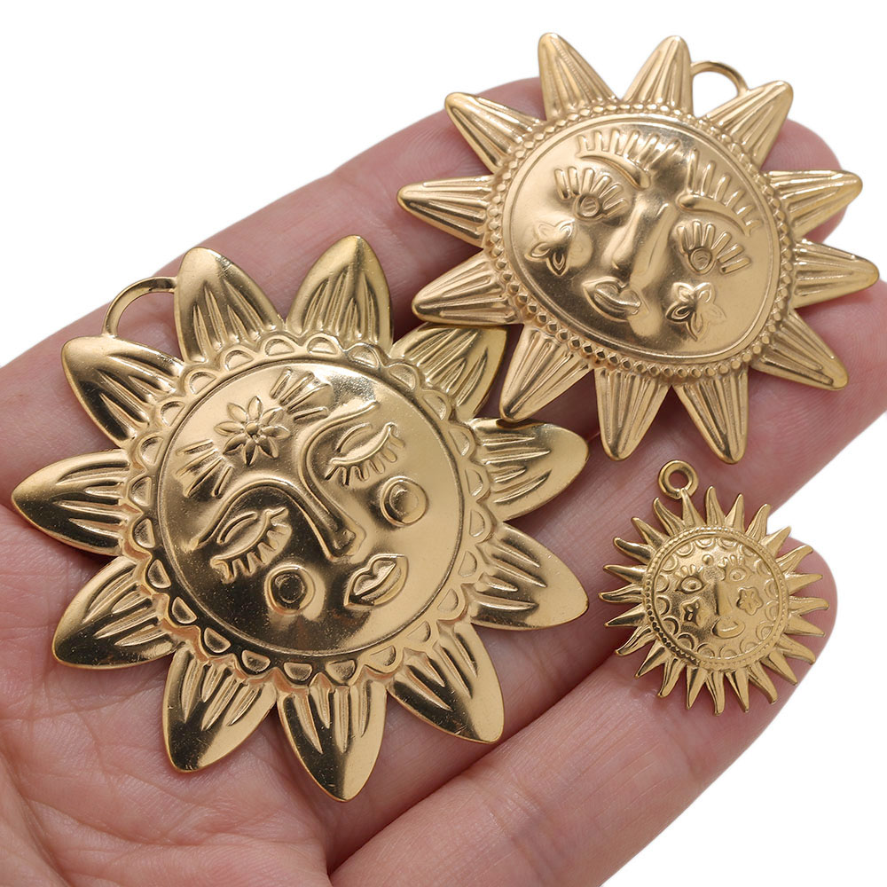 5 шт. Золотые подвески PVD из  – обзор и цена Embroidery Gold
