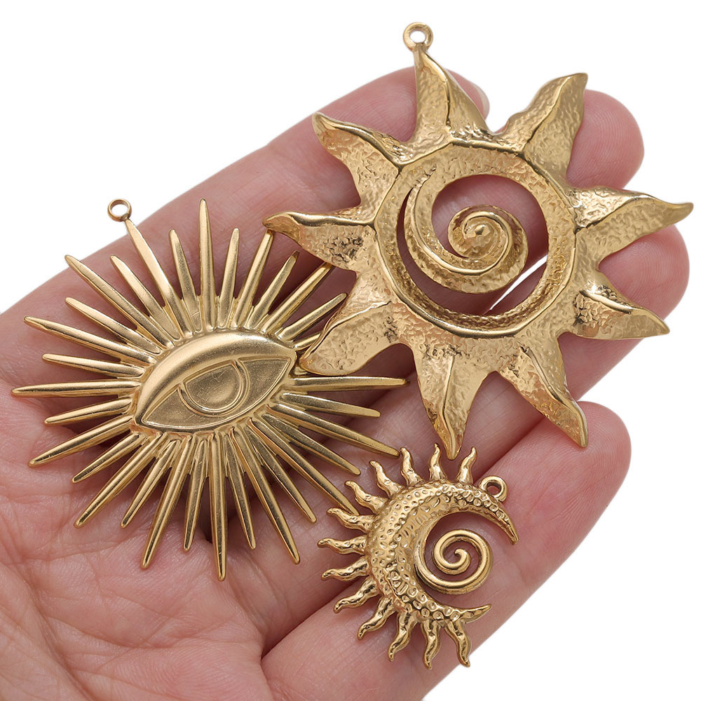 5 шт. Золотые подвески PVD из  – обзор и цена Embroidery Gold