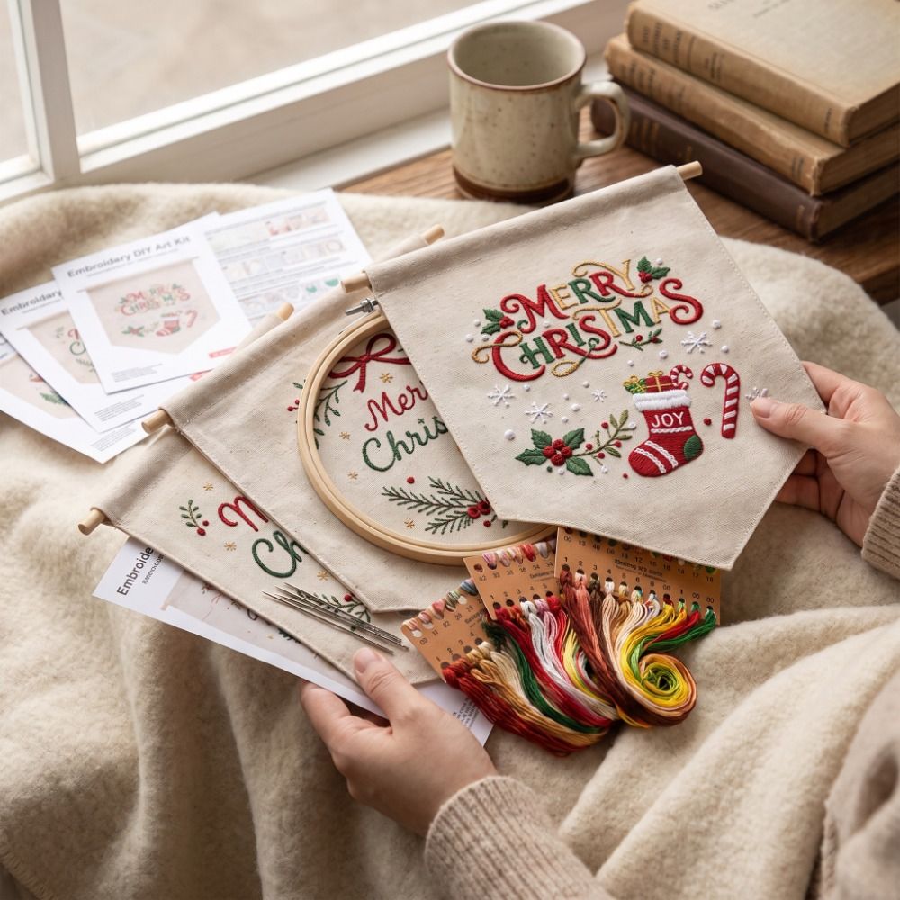 Набор для вышивания ручной раб – обзор и цена Embroidery Xmas Kits