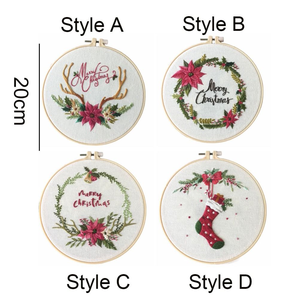Рождественские подарки DIY Рож – обзор и цена Embroidery Xmas Kits