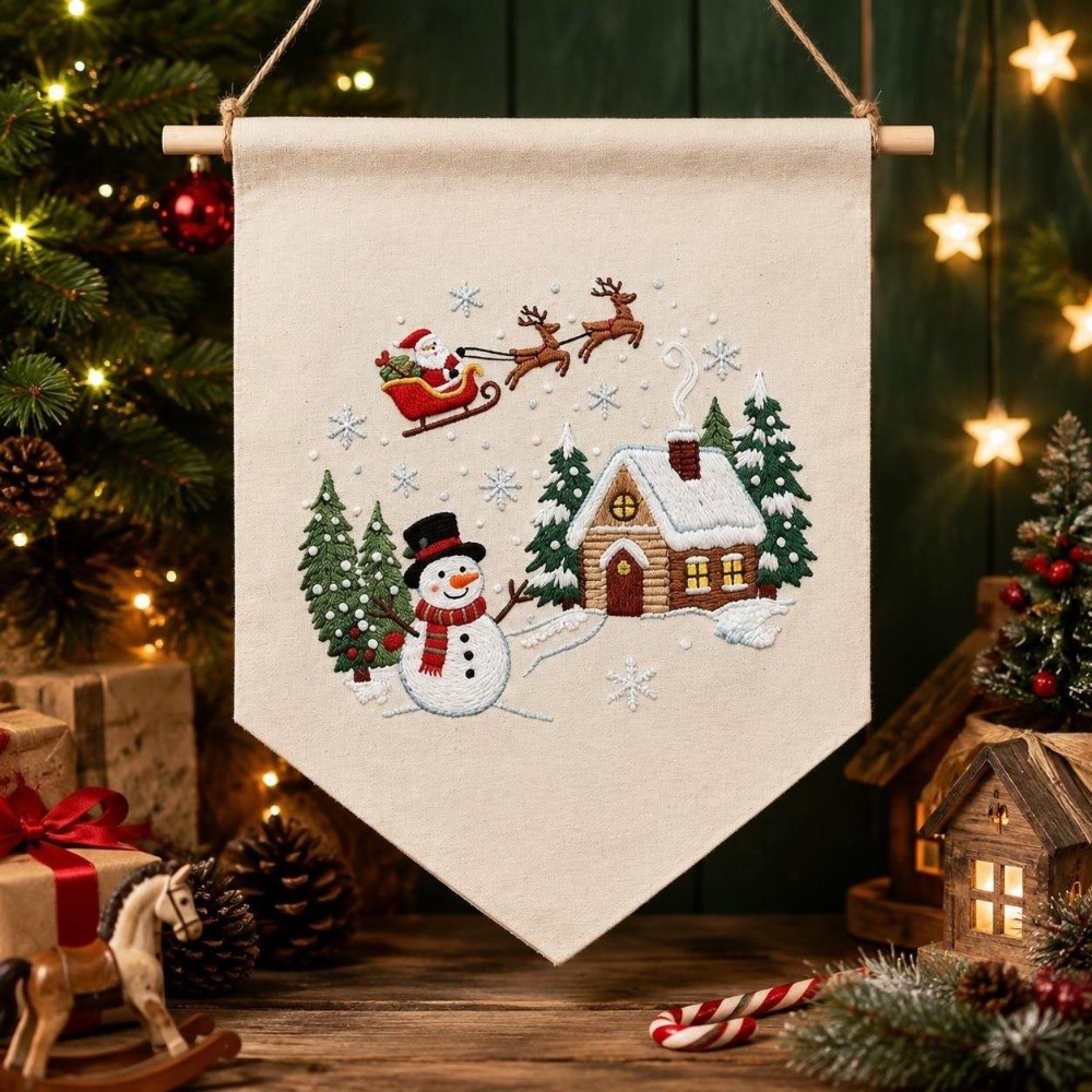 Набор для вышивания ручной раб – обзор и цена Embroidery Xmas Kits