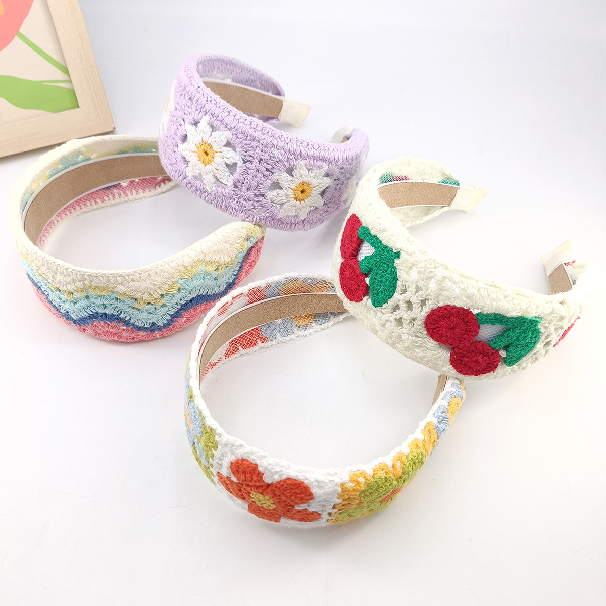 Обручи для волос с милой цвето – обзор и цена Embroidery Ring