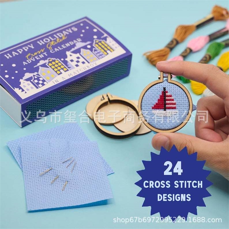 DIY Рождественский набор адвен – обзор и цена Embroidery Xmas Kits